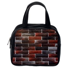 Red And Black Brick Wall Classic Handbags (one Side) by trendistuff