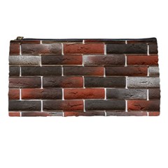 Red And Black Brick Wall Pencil Cases by trendistuff