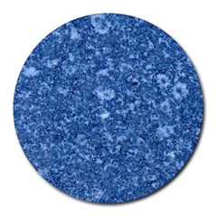 Marble Blue Round Mousepads by trendistuff