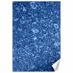 Marble Blue Canvas 12  X 18   by trendistuff