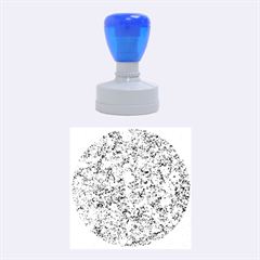 Marble Blue Rubber Round Stamps (medium)