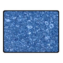 Marble Blue Double Sided Fleece Blanket (small)  by trendistuff