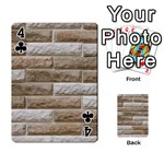 LIGHT BRICK WALL Playing Cards 54 Designs  Front - Club4