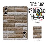 LIGHT BRICK WALL Playing Cards 54 Designs  Front - Club8