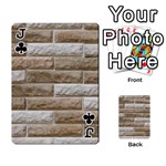 LIGHT BRICK WALL Playing Cards 54 Designs  Front - ClubJ