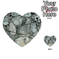 Grey Stone Pile Playing Cards 54 (heart) 