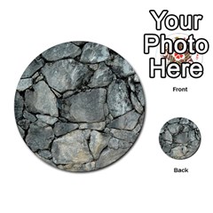 Grey Stone Pile Multi-purpose Cards (round)  by trendistuff
