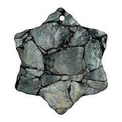 Grey Stone Pile Snowflake Ornament (2-side)