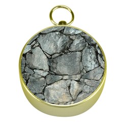 Grey Stone Pile Gold Compasses by trendistuff