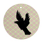 Crow Ornament (Round)  Front