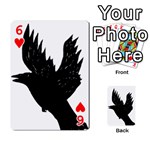 Crow Playing Cards 54 Designs  Front - Heart6