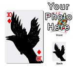 Crow Playing Cards 54 Designs  Front - Diamond10