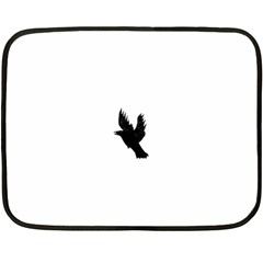 Crow Fleece Blanket (mini) by JDDesigns