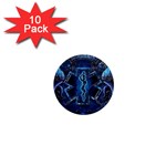 Ems Blue 1  Mini Magnet (10 pack)  Front