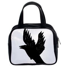 Hovering Crow Classic Handbags (2 Sides)