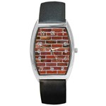 COLORFUL BRICK WALL Barrel Metal Watches Front