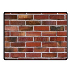 Colorful Brick Wall Double Sided Fleece Blanket (small)  by trendistuff