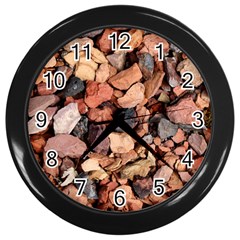 Colored Rocks Wall Clocks (black) by trendistuff