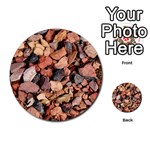 COLORED ROCKS Multi-purpose Cards (Round)  Back 1