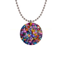 Colored Pebbles Button Necklaces by trendistuff