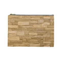 Block Wall 2 Cosmetic Bag (large)  by trendistuff