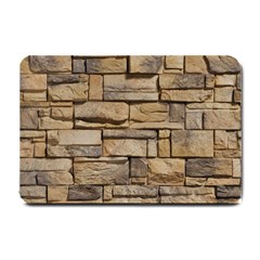 Block Wall 1 Small Doormat  by trendistuff