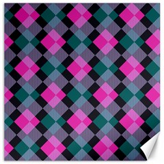 Argyle Variation Canvas 20  X 20  by LalyLauraFLM