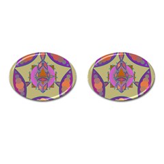 Mandala Cufflinks (oval) by Valeryt