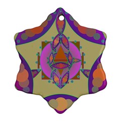 Mandala Snowflake Ornament (2-side) by Valeryt