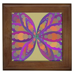 Fly-mandala Framed Tiles by Valeryt