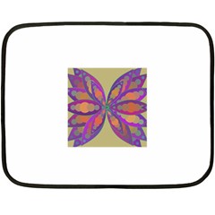 Fly-mandala Fleece Blanket (mini) by Valeryt