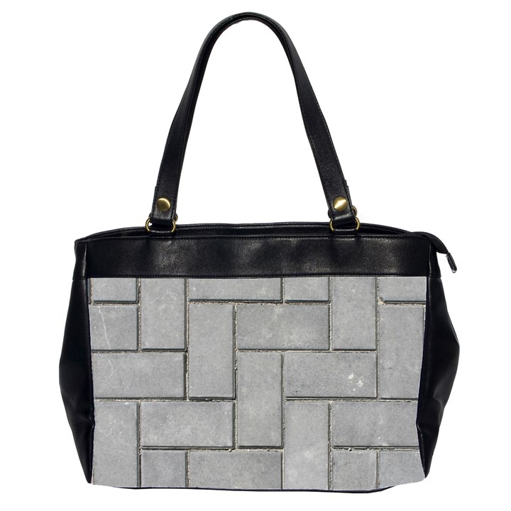 ALTERNATING GREY BRICK Office Handbags (2 Sides) 