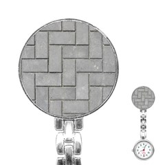 Alternating Grey Brick Stainless Steel Nurses Watches by trendistuff