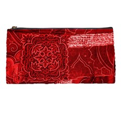 Red Patchwork Pencil Cases by trendistuff