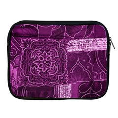 Magenta Patchwork Apple Ipad 2/3/4 Zipper Cases by trendistuff