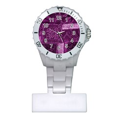 Magenta Patchwork Nurses Watches by trendistuff