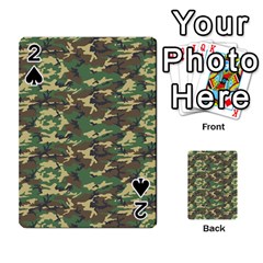 Camo Woodland Playing Cards 54 Designs 