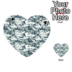 Camo Urban Playing Cards 54 (heart)  by trendistuff