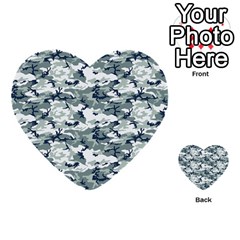 Camo Urban Multi-purpose Cards (heart)  by trendistuff