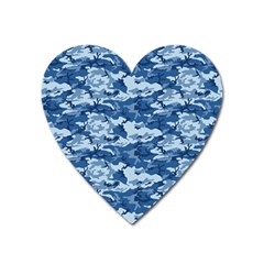 Camo Navy Heart Magnet by trendistuff