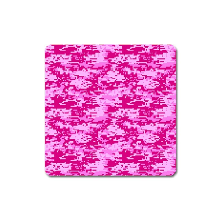 CAMO DIGITAL PINK Square Magnet