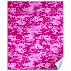 Camo Digital Pink Canvas 16  X 20   by trendistuff