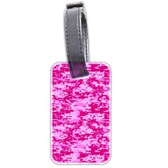 Camo Digital Pink Luggage Tags (two Sides) by trendistuff