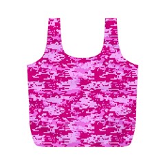 Camo Digital Pink Full Print Recycle Bags (m)  by trendistuff