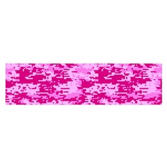 Camo Digital Pink Satin Scarf (oblong) by trendistuff
