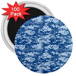 CAMO DIGITAL NAVY 3  Magnets (100 pack) Front