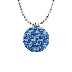 Camo Digital Navy Button Necklaces by trendistuff