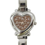 CAMO DESERT Heart Italian Charm Watch Front