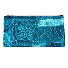 Blue Patchwork Pencil Cases by trendistuff