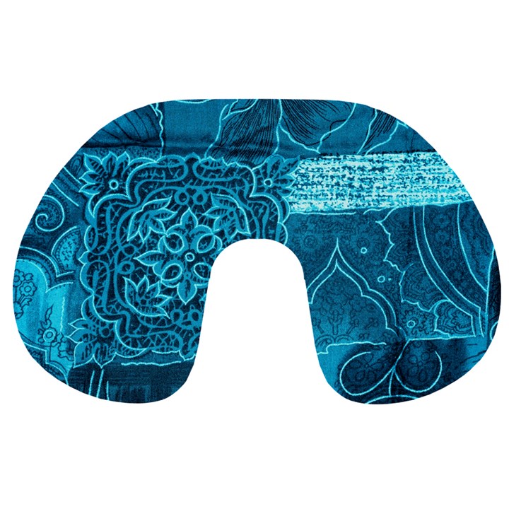 BLUE PATCHWORK Travel Neck Pillows